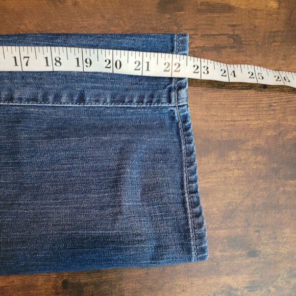 Lucky Brand Jeans Size 8 Logan Classic Rider Crop Pandada Wash Medium Light - Picture 10 of 12